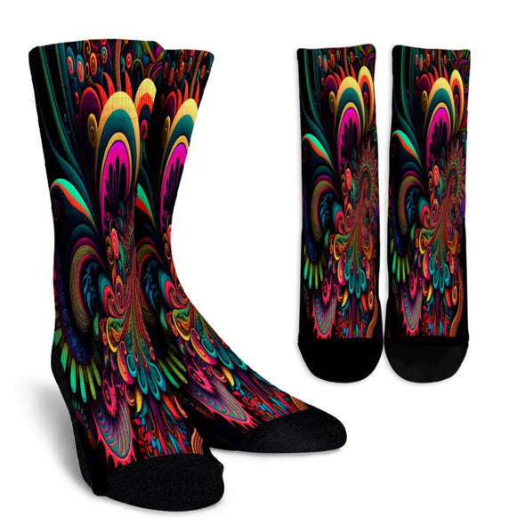 Colorful Psychedelic Socks - Crystallized Collective