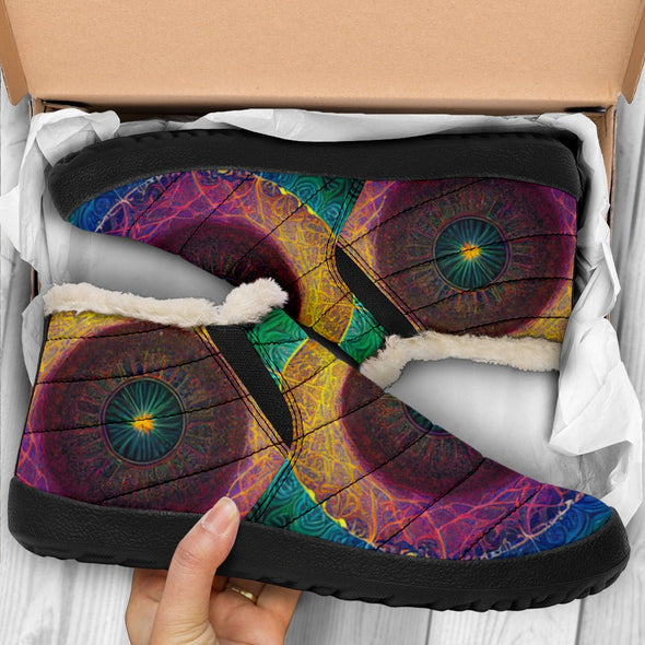 Colorful Psychedelic Winter Sneakers - Crystallized Collective