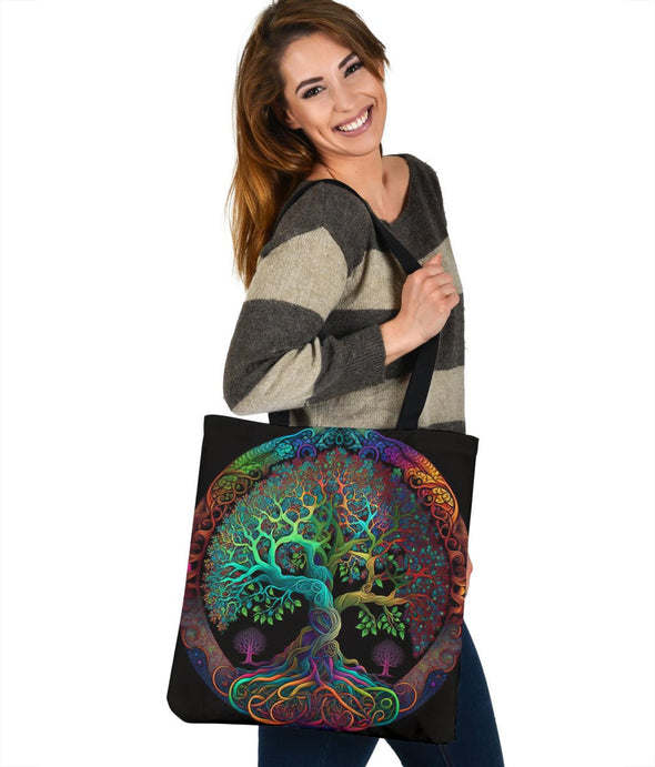 Colorful Tree of Life Tote Bag - Crystallized Collective