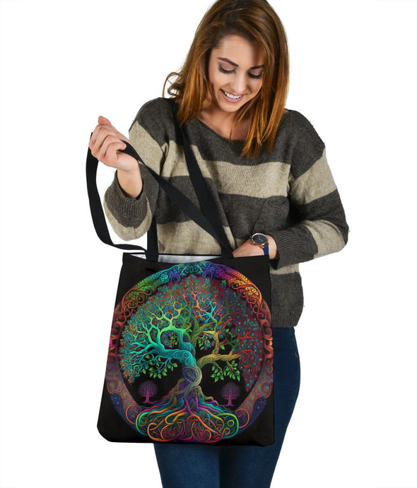 Colorful Tree of Life Tote Bag - Crystallized Collective