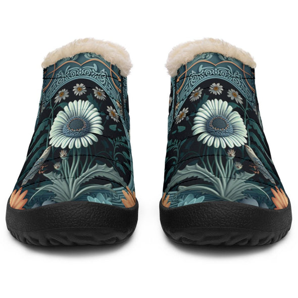 Cottagecore Flowers Winter Sneakers - Crystallized Collective