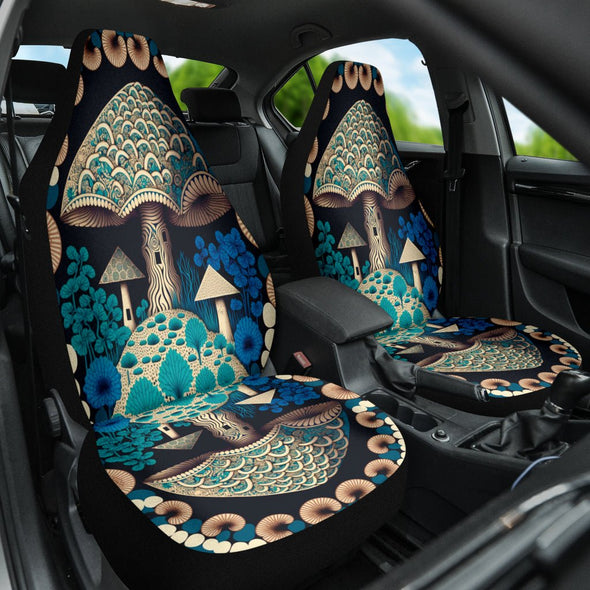Cottagecore Mushrooms Car Seat Covers - Crystallized Collective