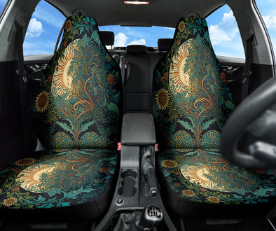 Cottagecore Sun and Moon Car Seat Cover - Crystallized Collective