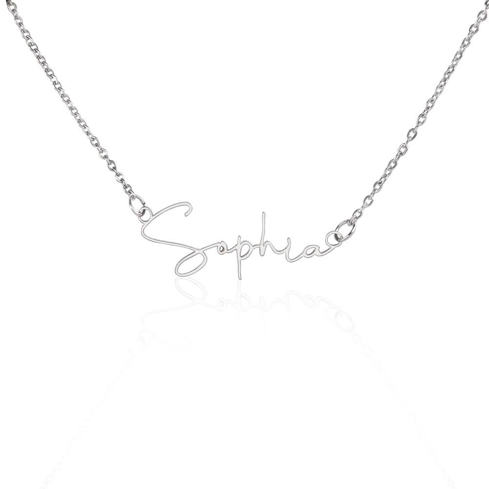 Custom Stylized Name Necklace - Crystallized Collective
