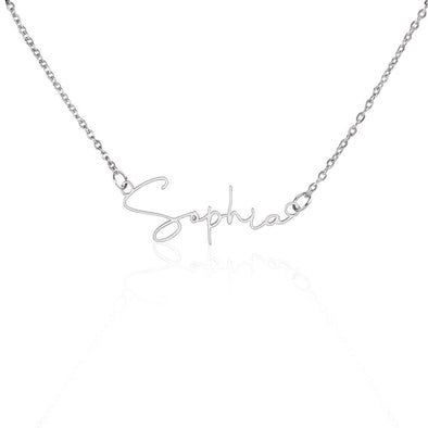 Custom Stylized Name Necklace - Crystallized Collective