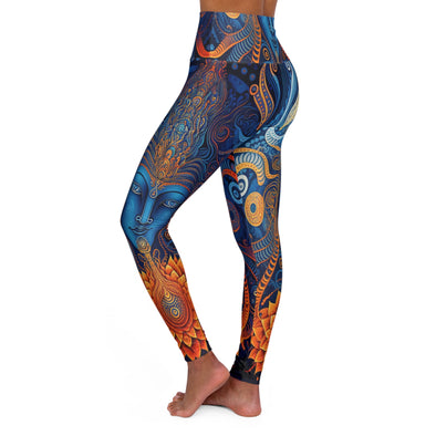Divine Serenity: Empowering High-Waist Yoga Leggings for Ultimate Comfort - Crystallized Collective