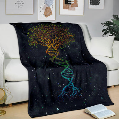 DNA Tree of Life Premium Blanket - Crystallized Collective