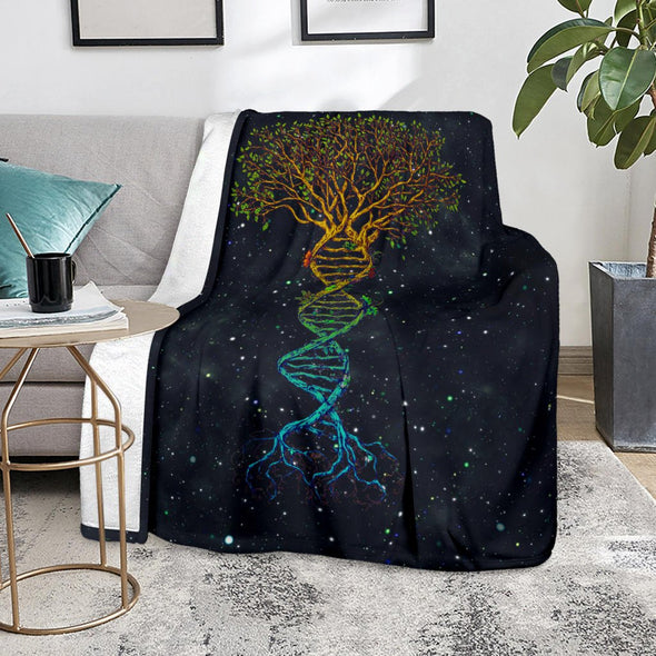 DNA Tree of Life Premium Blanket - Crystallized Collective