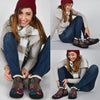 Dragonfly Flowers Winter Sneakers - Crystallized Collective