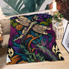 Dragonfly In Wonderland Premium Blanket - Crystallized Collective