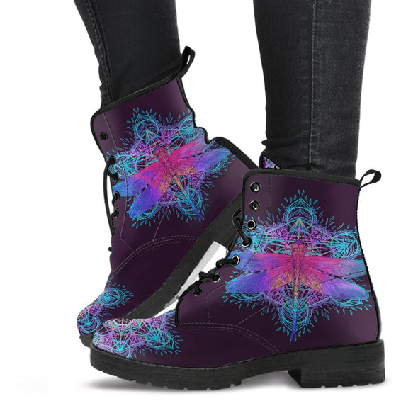 Electric Dragonfly HandCrafted Boots - Crystallized Collective