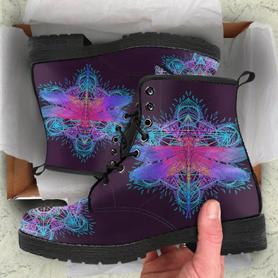 Electric Dragonfly HandCrafted Boots - Crystallized Collective