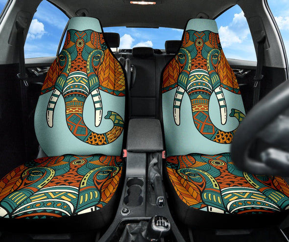 Elephant Mandala 2 Boho Car Seat Covers - Crystallized Collective