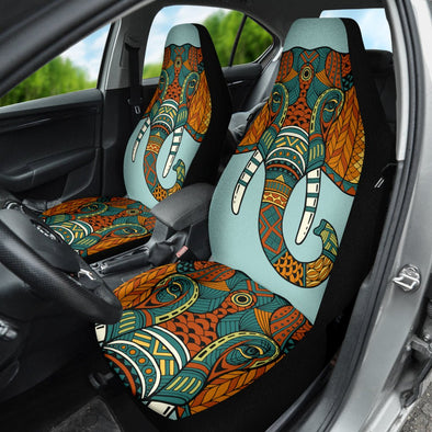Elephant Mandala 2 Boho Car Seat Covers - Crystallized Collective