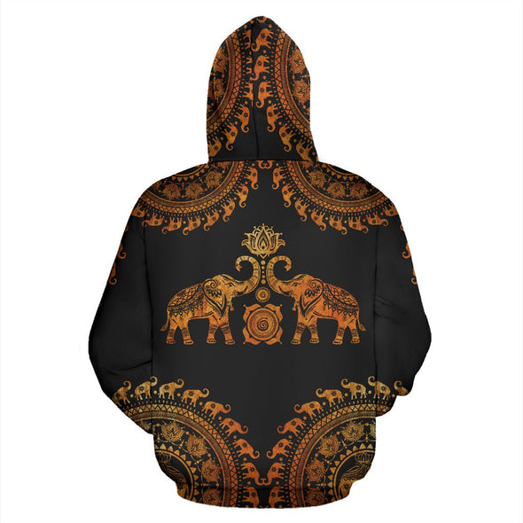 Elephant Mandala Hoodie - Crystallized Collective