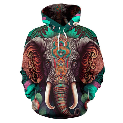 Elephant Mandala Hoodie - Crystallized Collective