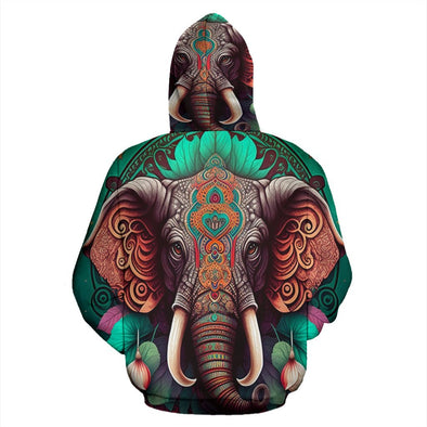 Elephant Mandala Hoodie - Crystallized Collective