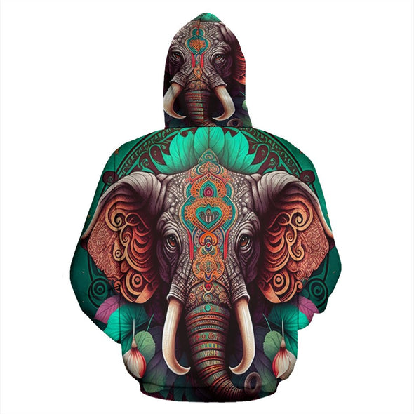 Elephant Mandala Hoodie - Crystallized Collective