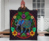 Elephant Mandala Premium Quilt - Crystallized Collective