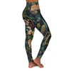 Enchanting Peacock: Mesmerizing High-Waist Yoga Legging - Crystallized Collective