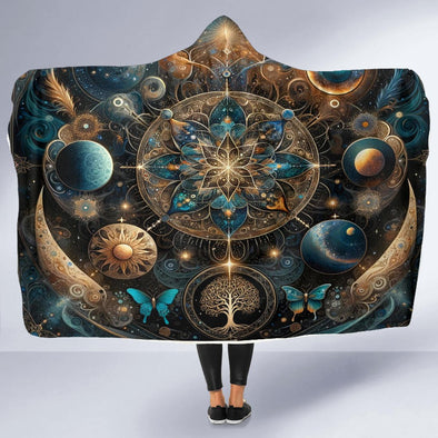 Enlightened Mandala Hooded Blanket - Crystallized Collective