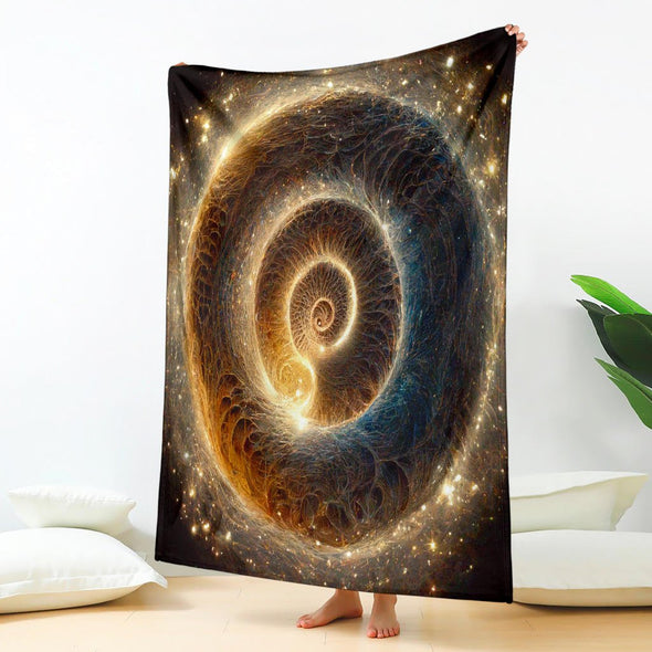 Enlightened Spiral Premium Blanket - Crystallized Collective