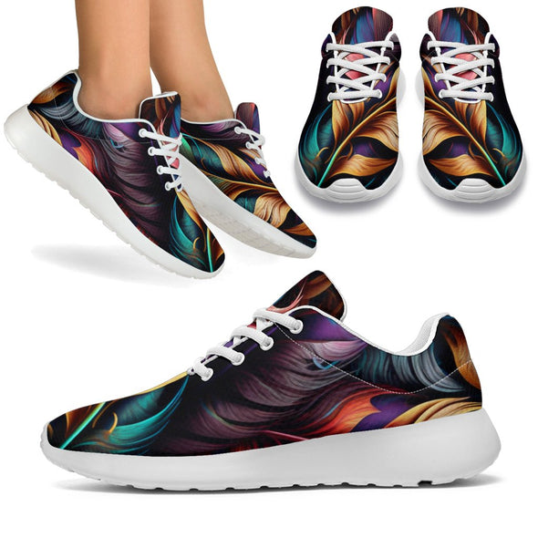 Escher Boho Feathers Sport Sneakers - Crystallized Collective