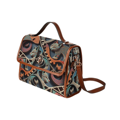 Fancy Feline Canvas Satchel Bag - Crystallized Collective