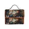 Floral Art Canvas Satchel Bag - Crystallized Collective