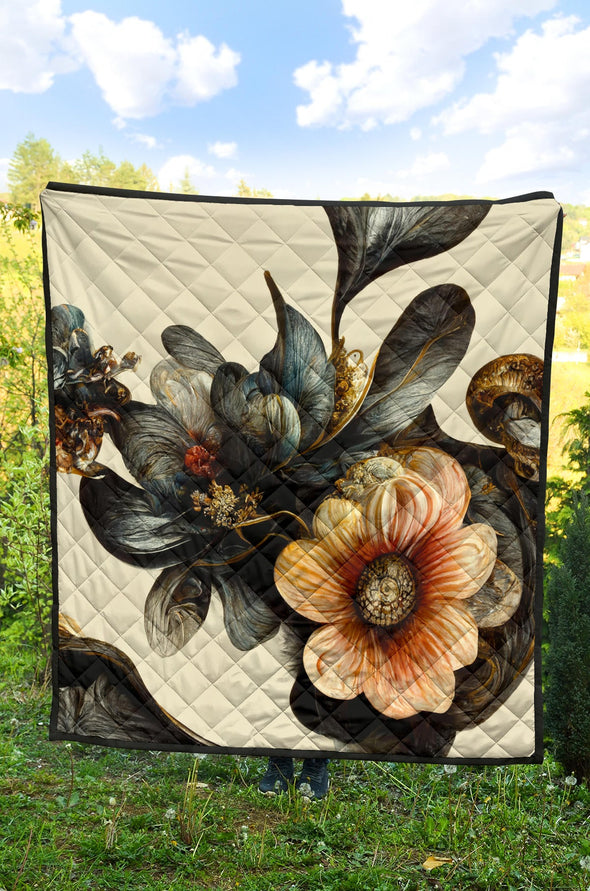 Floral Art Premium Quilt - Crystallized Collective