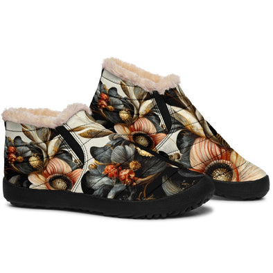 Floral Art Winter Sneakers - Crystallized Collective
