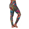 Floral Bliss: Empowering High Waist Yoga Legging for Ultimate Comfort - Crystallized Collective