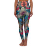 Floral Bliss: Empowering High Waist Yoga Legging for Ultimate Comfort - Crystallized Collective