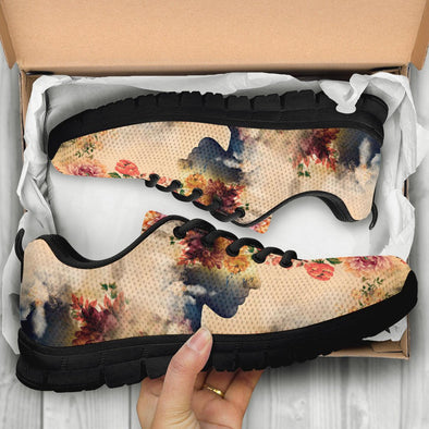 Floral Lady Handcrafted Sneakers - Crystallized Collective