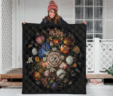 Floral Mandala Premium Quilt - Crystallized Collective
