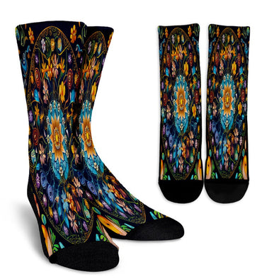 Floral Mandala Socks - Crystallized Collective