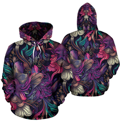 Floral Psychedelic Hoodie - Crystallized Collective