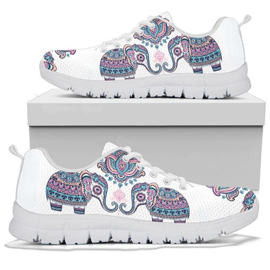 Flower Mandala Elephant Sneakers - Crystallized Collective