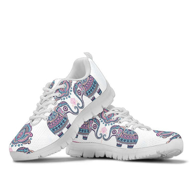 Flower Mandala Elephant Sneakers - Crystallized Collective