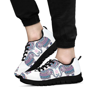 Flower Mandala Elephant Sneakers - Crystallized Collective