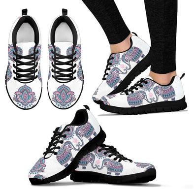 Flower Mandala Elephant Sneakers - Crystallized Collective