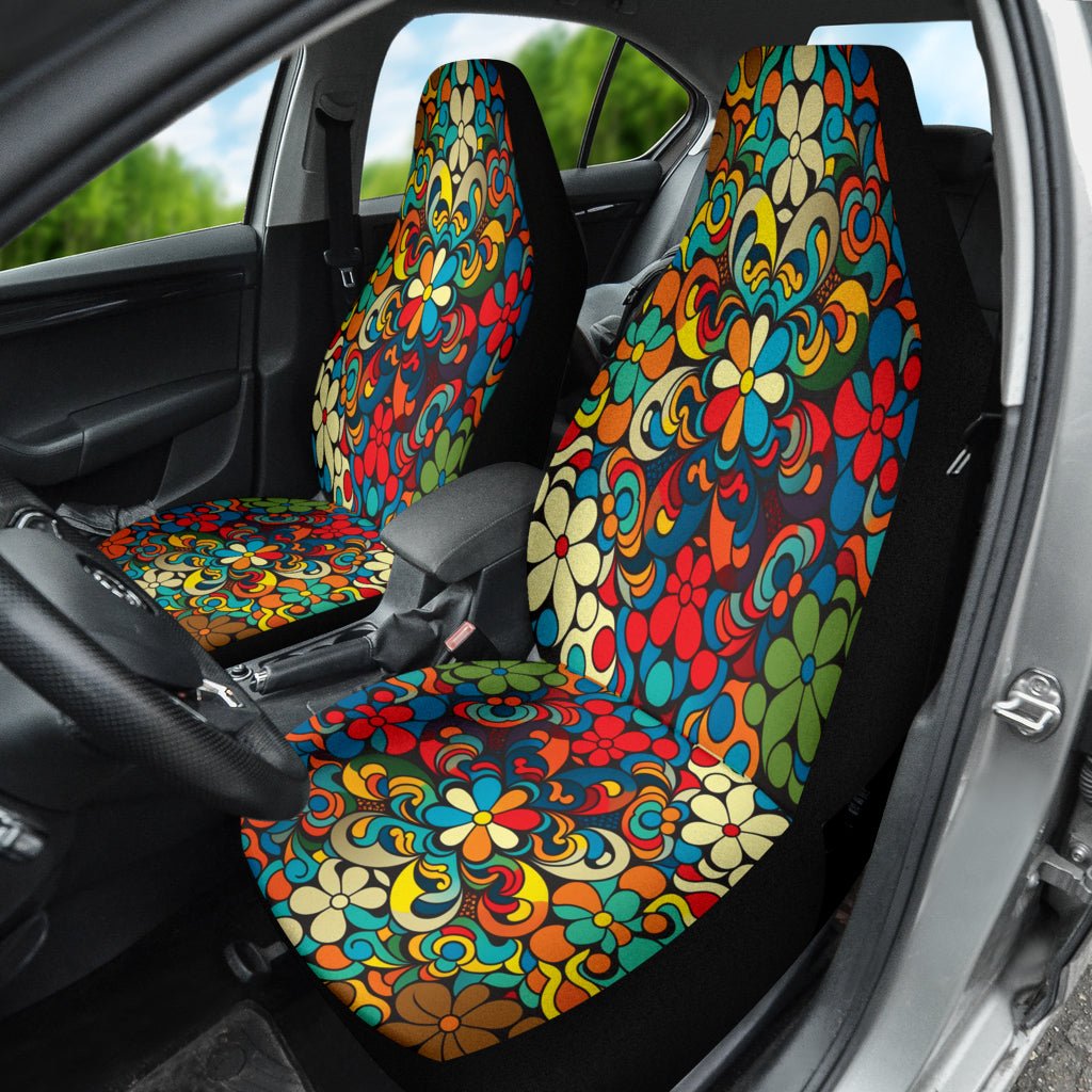 flower car seat and stroller Flower Power Hippie Car Seat Covers