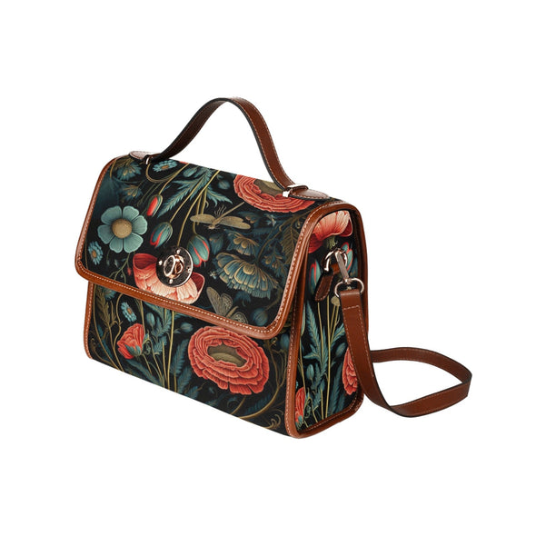 Flowers of life Canvas Satchel Bag - Crystallized Collective