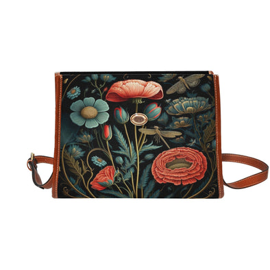 Flowers of life Canvas Satchel Bag - Crystallized Collective