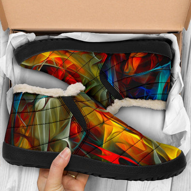 Flowing Abstract Winter Sneakers - Crystallized Collective