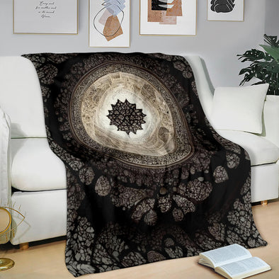 Fractal Alhambra Style Premium Blanket - Crystallized Collective