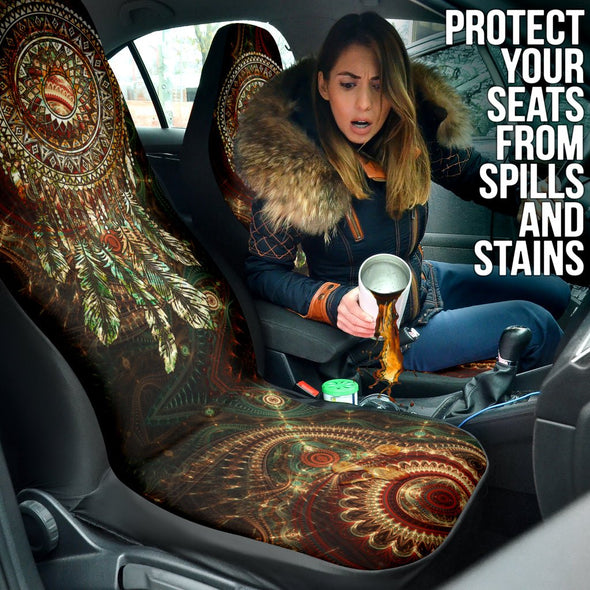 Fractal Dreamcatcher Car Seat Covers - Crystallized Collective