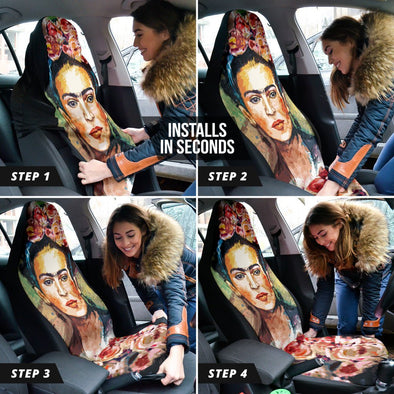 Frida Kahlo Car Seat Covers - Crystallized Collective