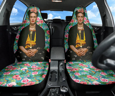 Frida Kahlo Flowers Seat Cover - Crystallized Collective