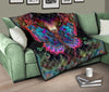 Psychedelic Fractal Butterfly Premium Quilt